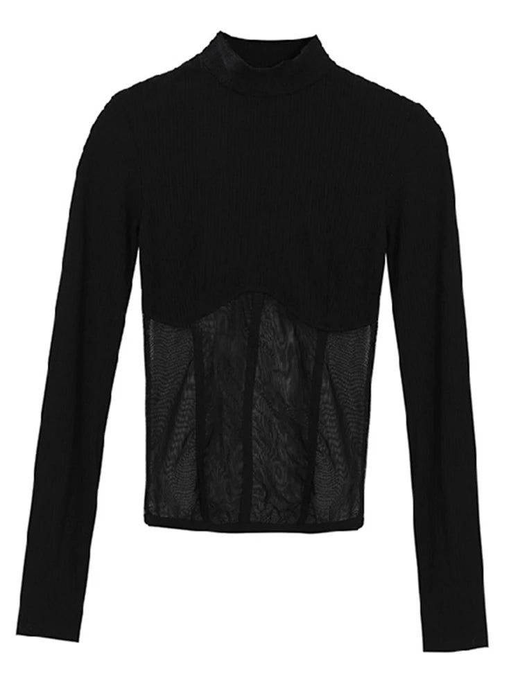 Skinny Long Sleeve Crop Tee
