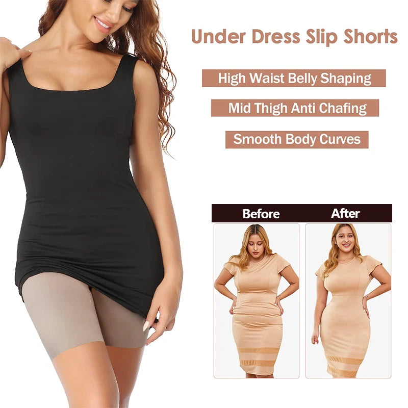 Women's High Waist Anti-Chafing Safety Shorts