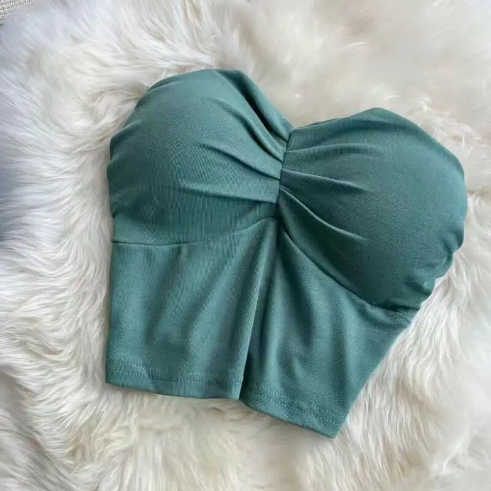 Solid Backless Crop Cami