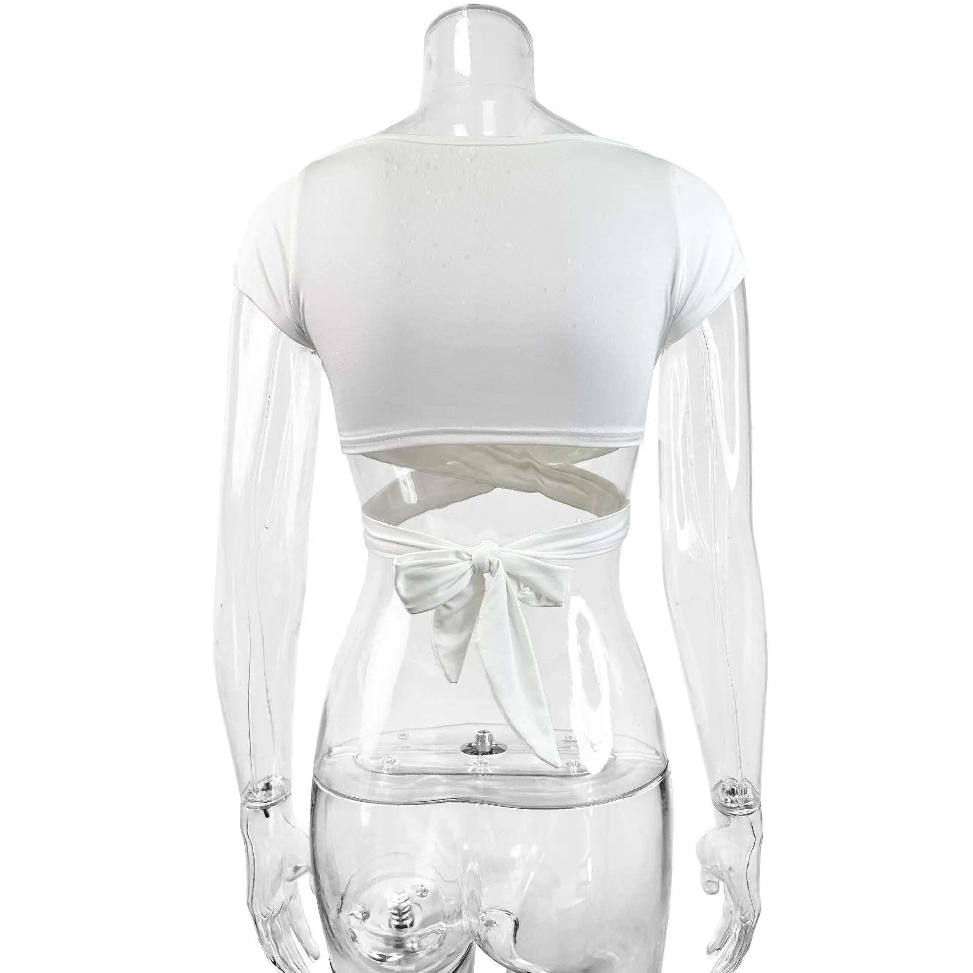 V-Neck Push Up Crop Top