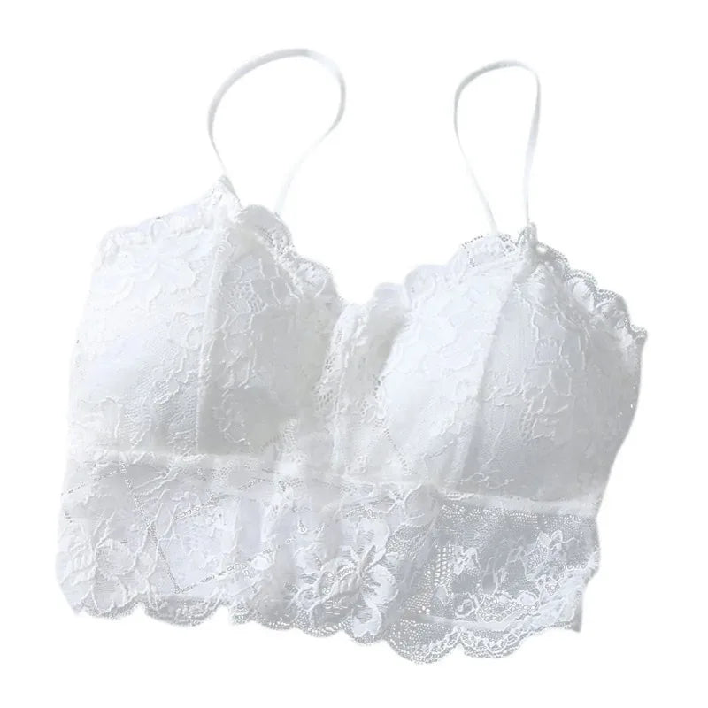 Lace Bralette Bustier Crop Top