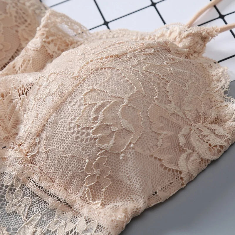 Lace Bralette Bustier Crop Top