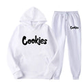 Print Logo Hoodie & Jogger Two-Piece Set