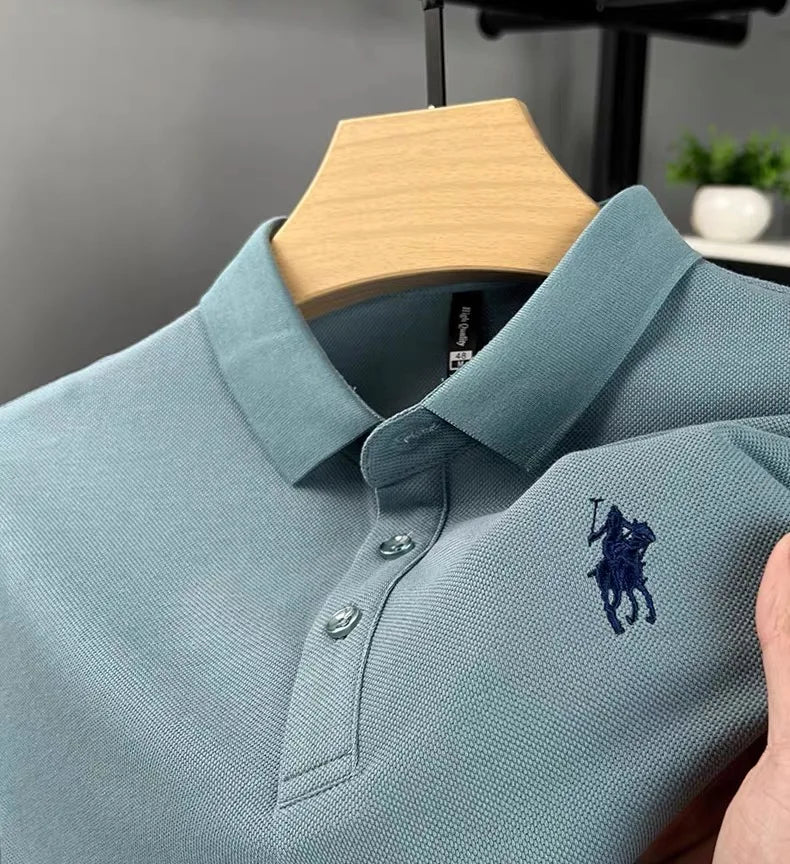 Embroidered Cotton Polo Shirt