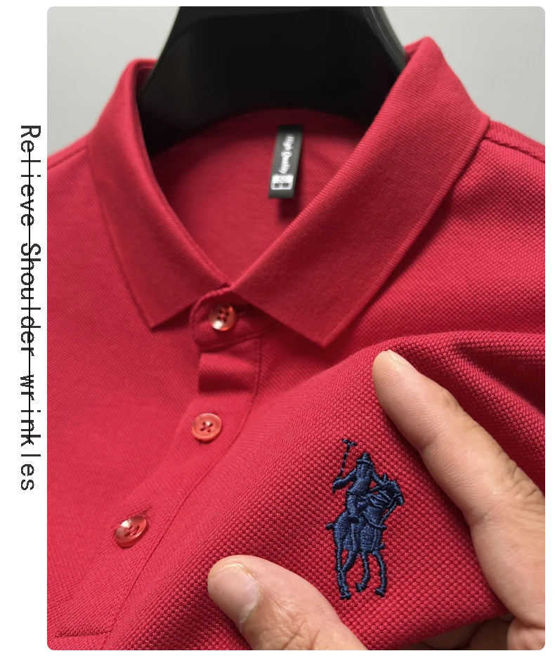 Embroidered Cotton Polo Shirt