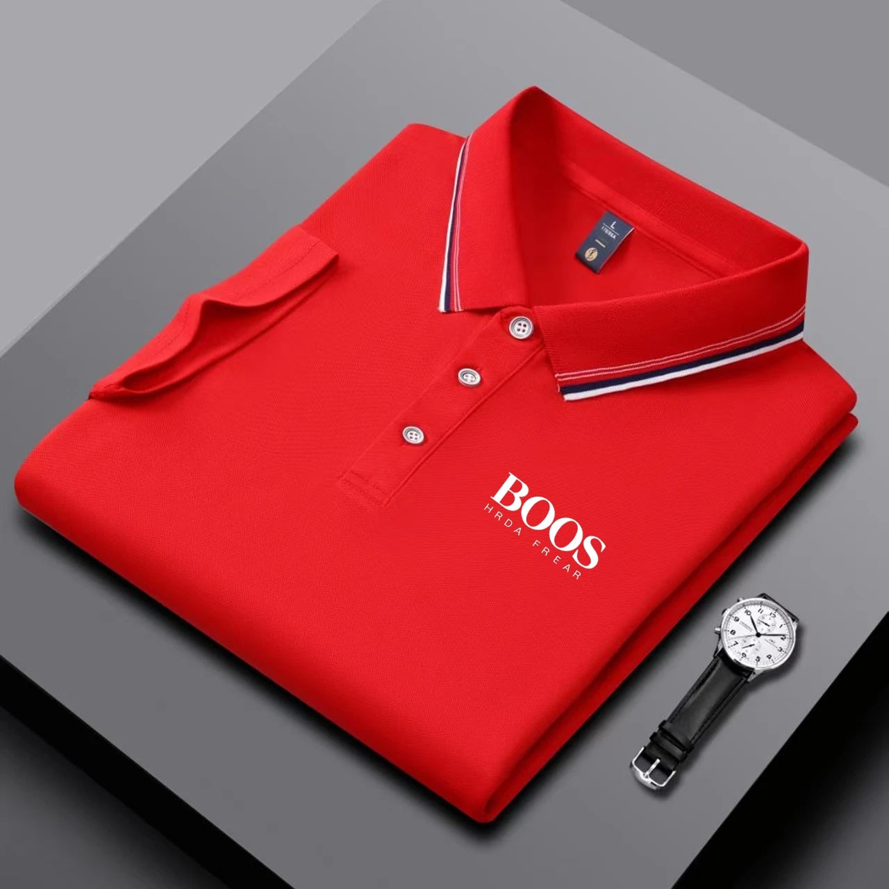 Breathable Embroidered Polo Shirt