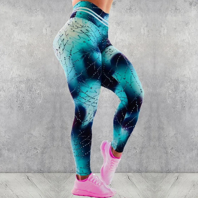 High Waist Printed Yoga Leggings