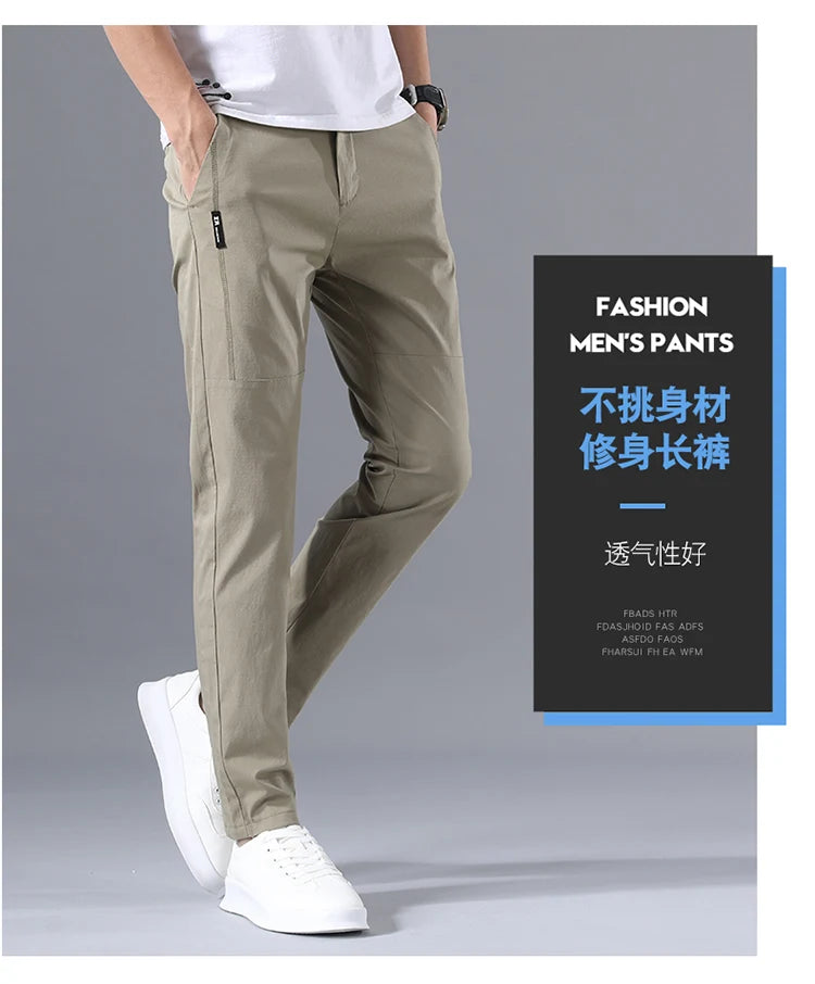 Slim Fit Stretch Chino Trousers