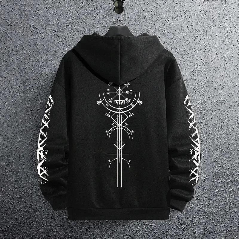 Sporty Pullover Hoodie Sweatshirt