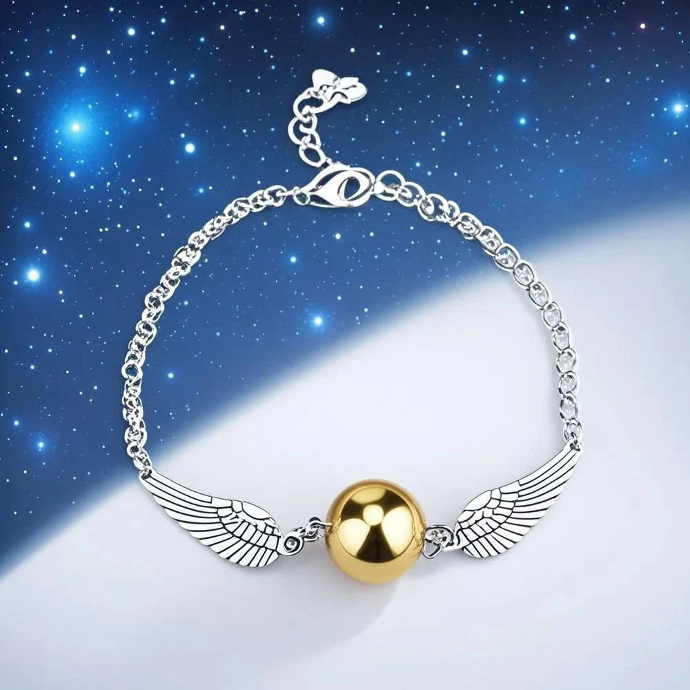 Harri Golden Snitch Bracelet Potter Multi Wings Snitchs Owl Hedwig Layer Handmade Bracelet for Fans Gifts