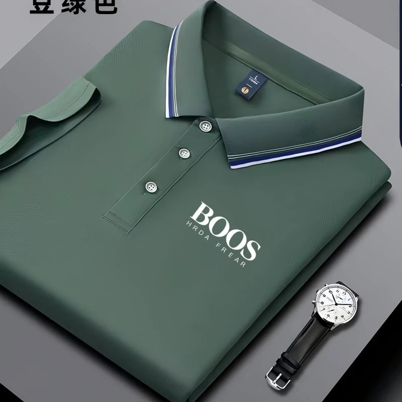 Breathable Embroidered Polo Shirt