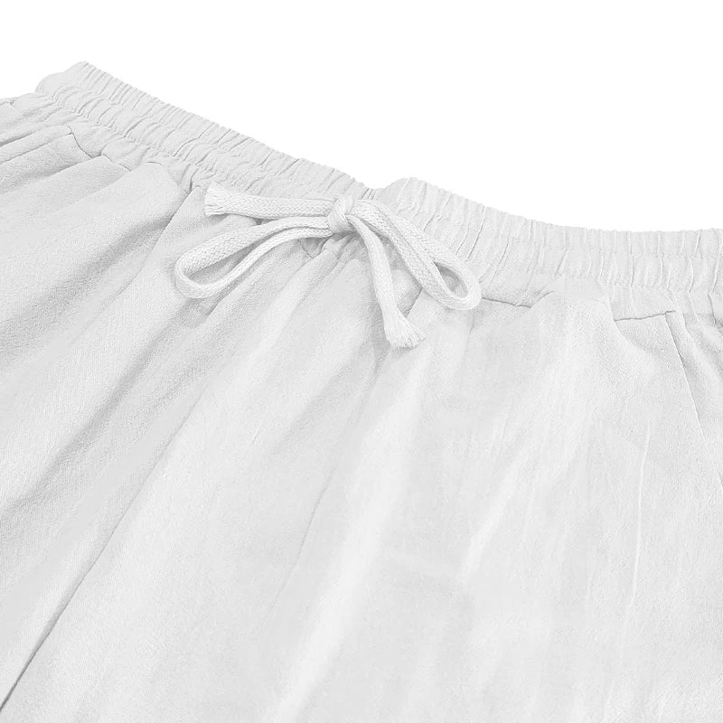Hip-Hop Cotton Linen Outdoor Pants