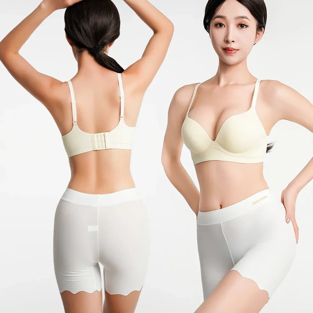 Women's Seamless Ice Silk Safety Shorts