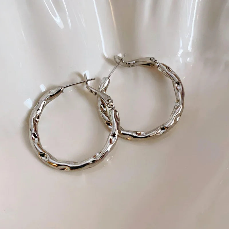 Women's Fashion Big Circle Hoop Earrings