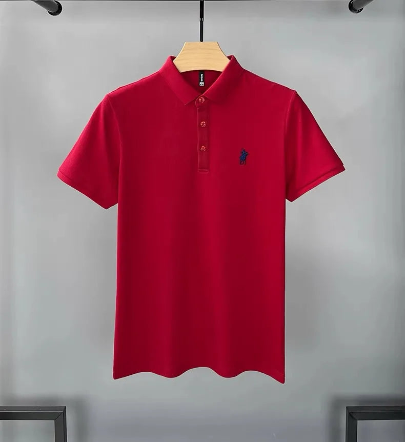 Embroidered Cotton Polo Shirt