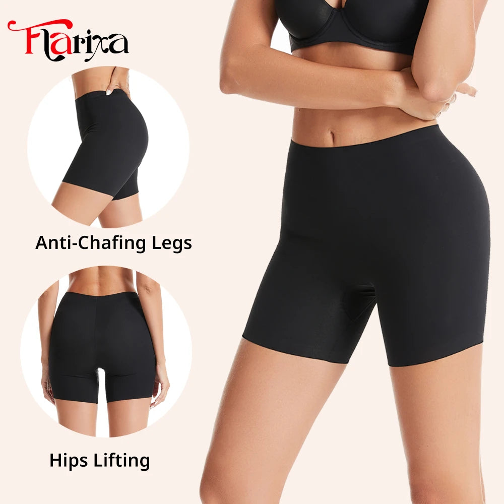 Women's Seamless High Waist Slip Shorts with Hip Lifting
