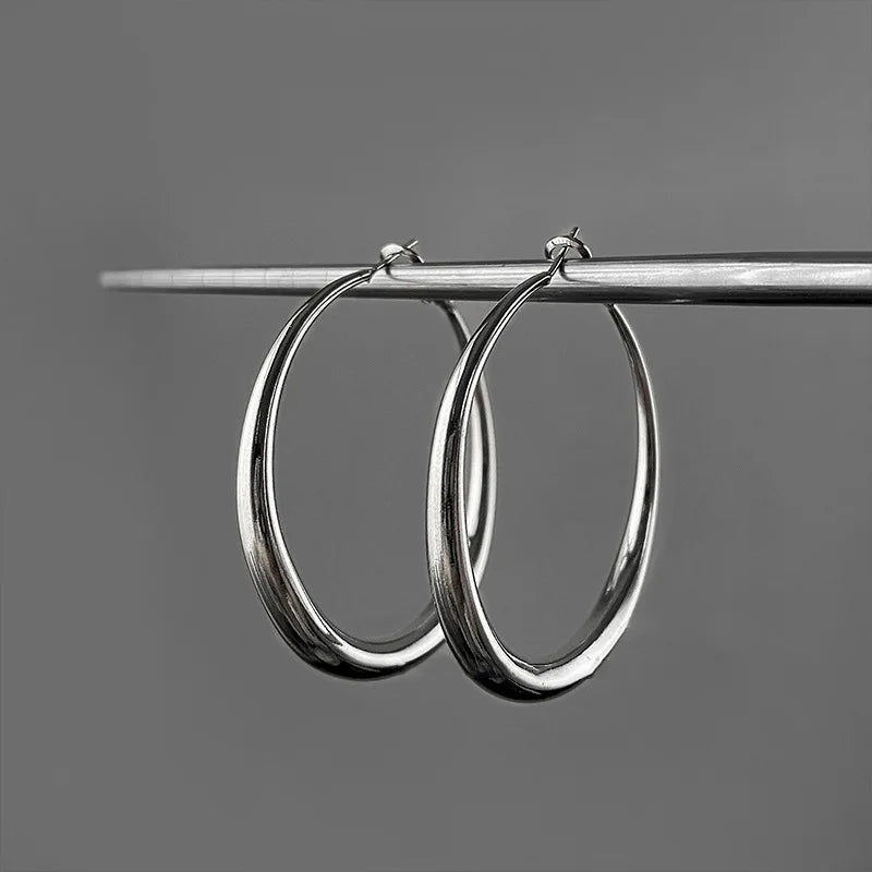 Women's Fashion Big Circle Hoop Earrings