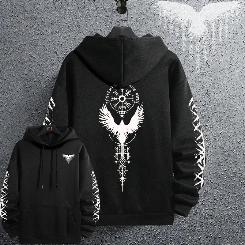 Sporty Pullover Hoodie Sweatshirt