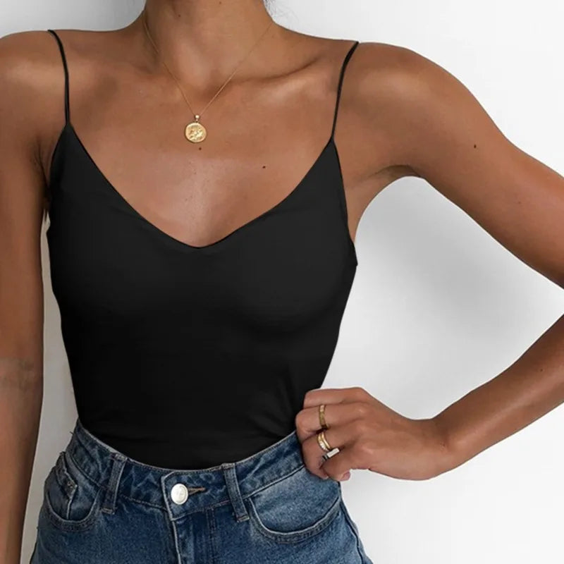 Slim Sleeveless Camisole Tank Top