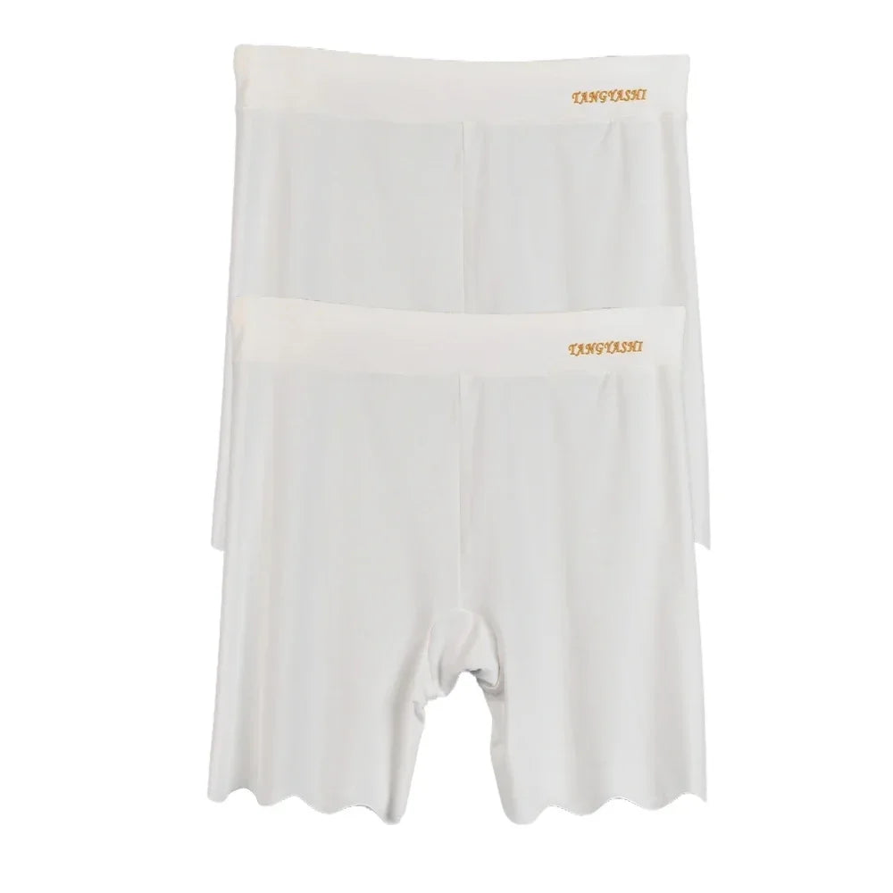 Women's Seamless Ice Silk Safety Shorts