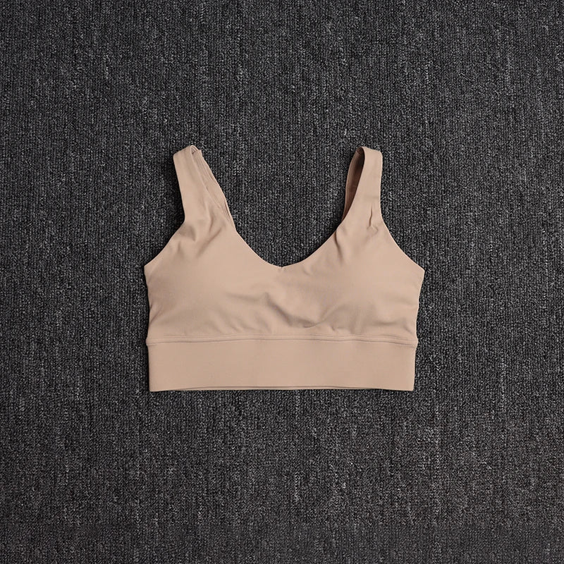 Shockproof Backless Sports Bra