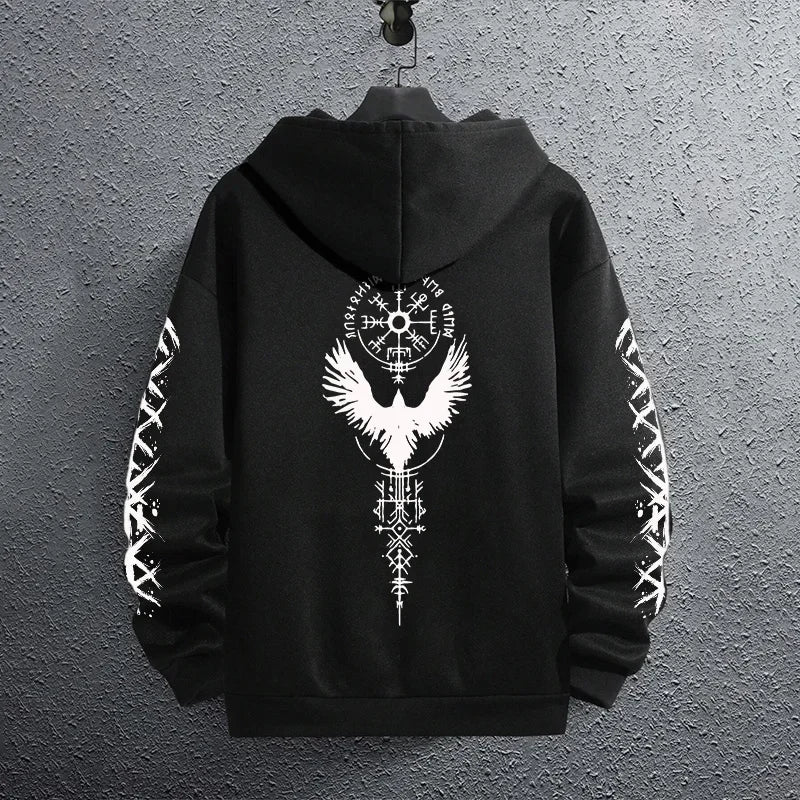 Sporty Pullover Hoodie Sweatshirt