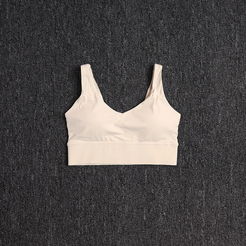 Shockproof Backless Sports Bra