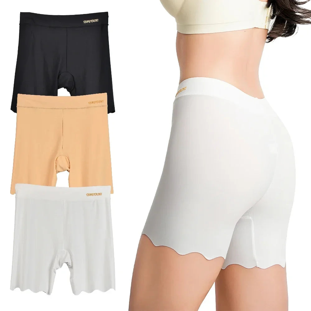 Women's High-Waist Seamless Ice Silk Briefs