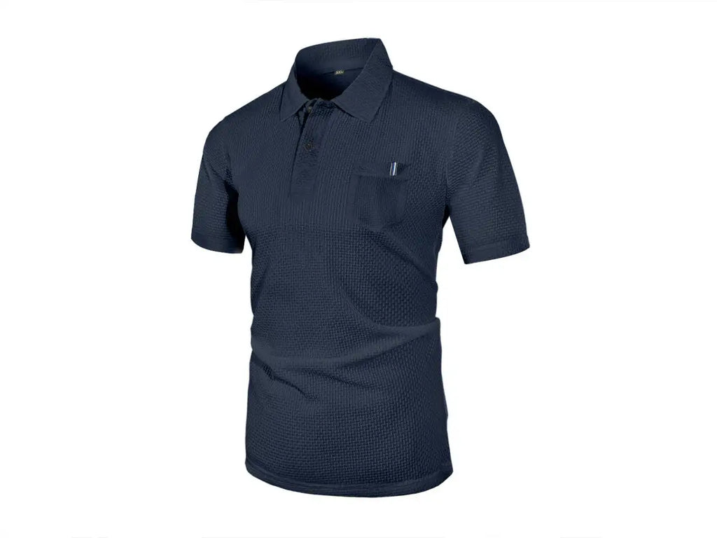 Ice Silk Lapel Polo Shirt