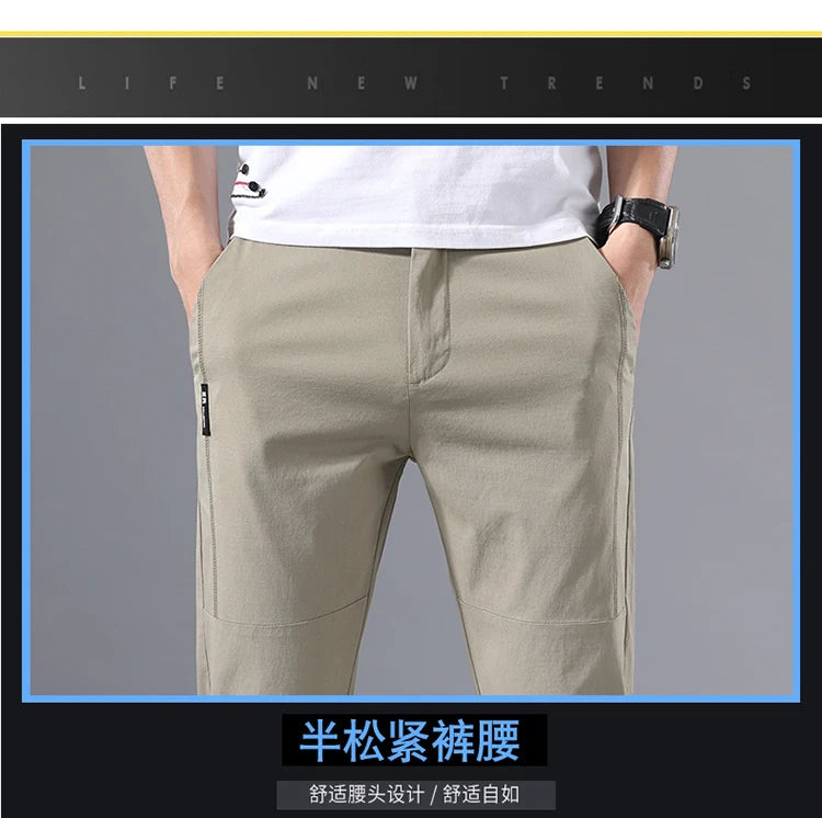 Slim Fit Stretch Chino Trousers