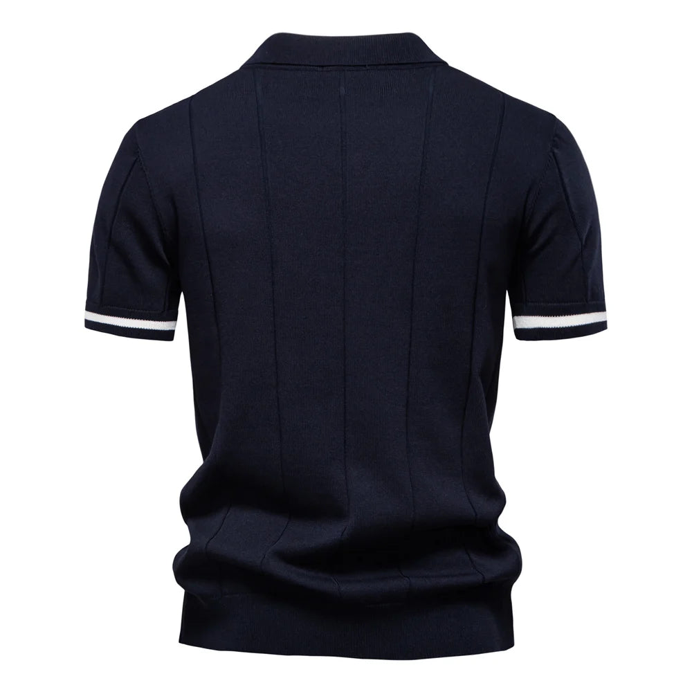Slim Fit Zip Polo Shirt