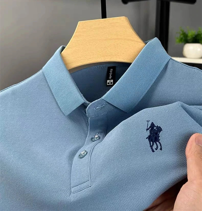 Embroidered Cotton Polo Shirt