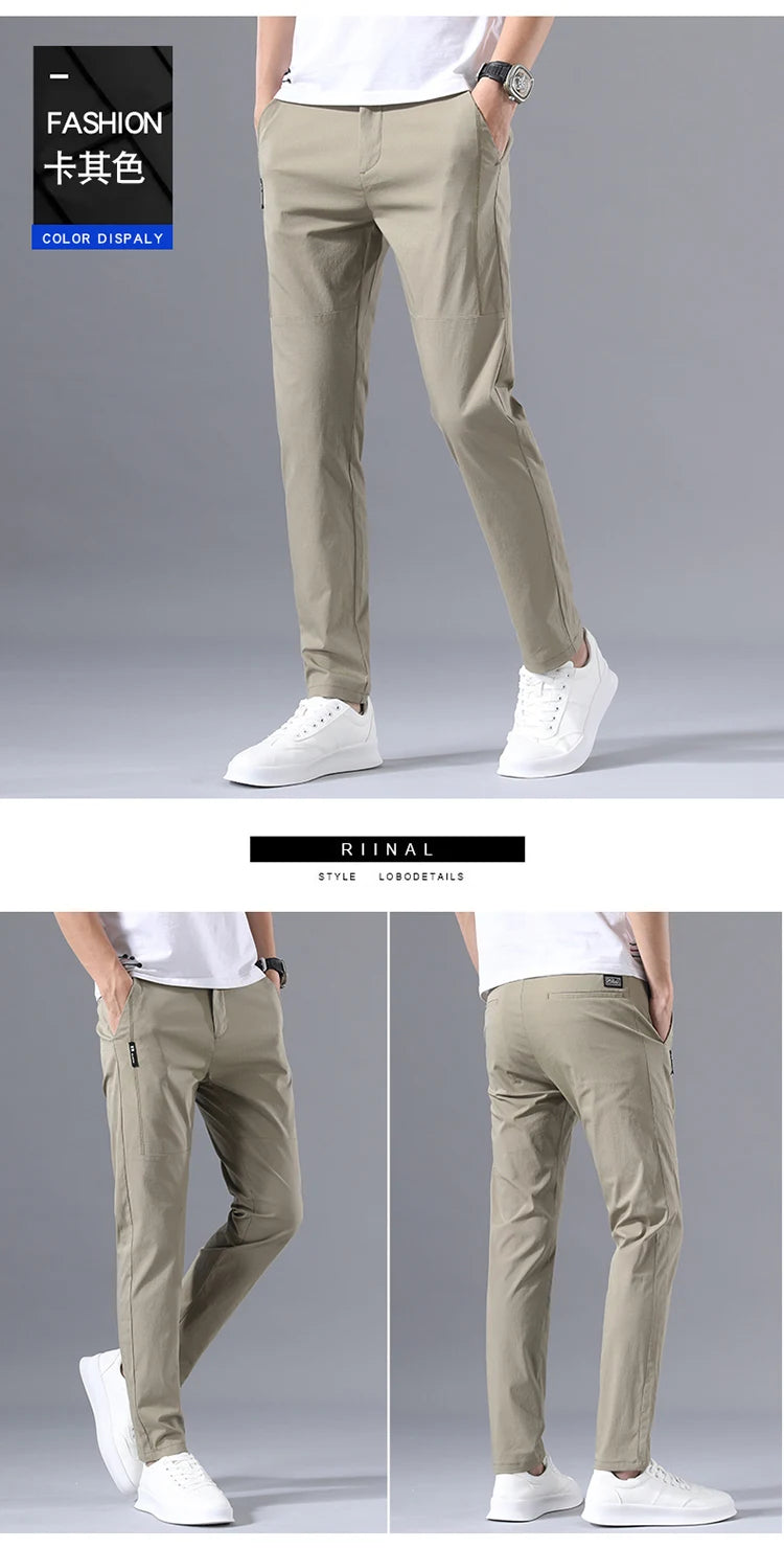 Slim Fit Stretch Chino Trousers