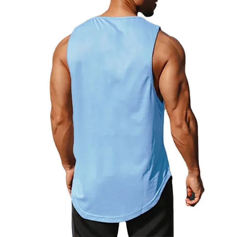 Anime Print Gym Sleeveless Vest