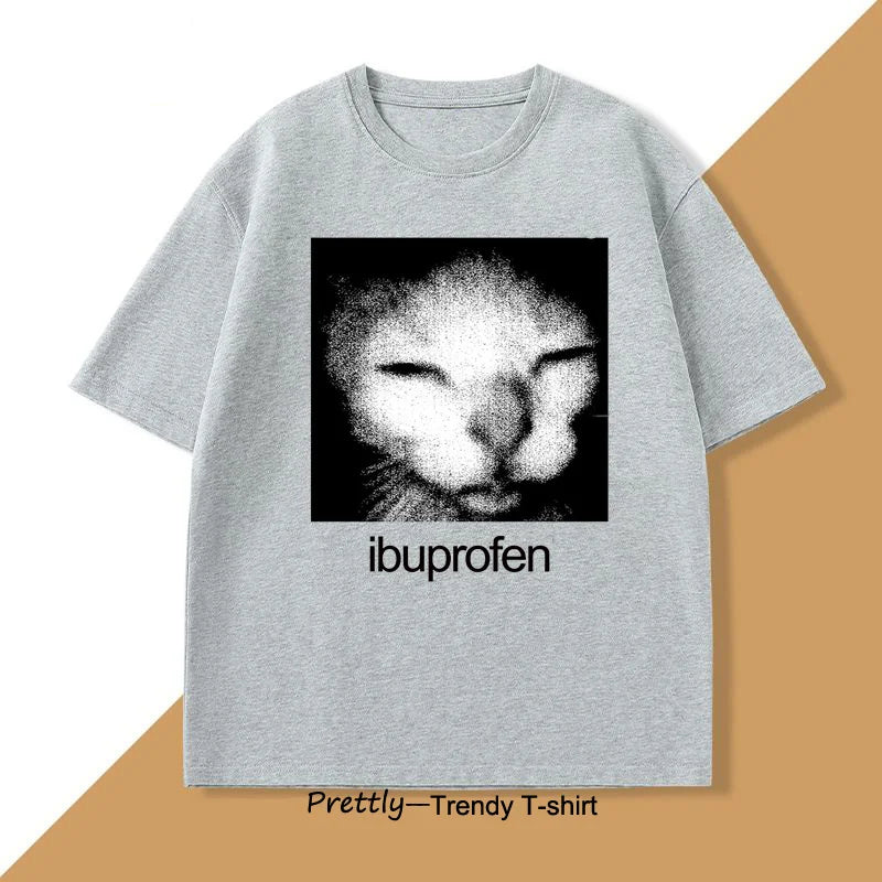 Ibuprofen Cat Meme Graphic Tee