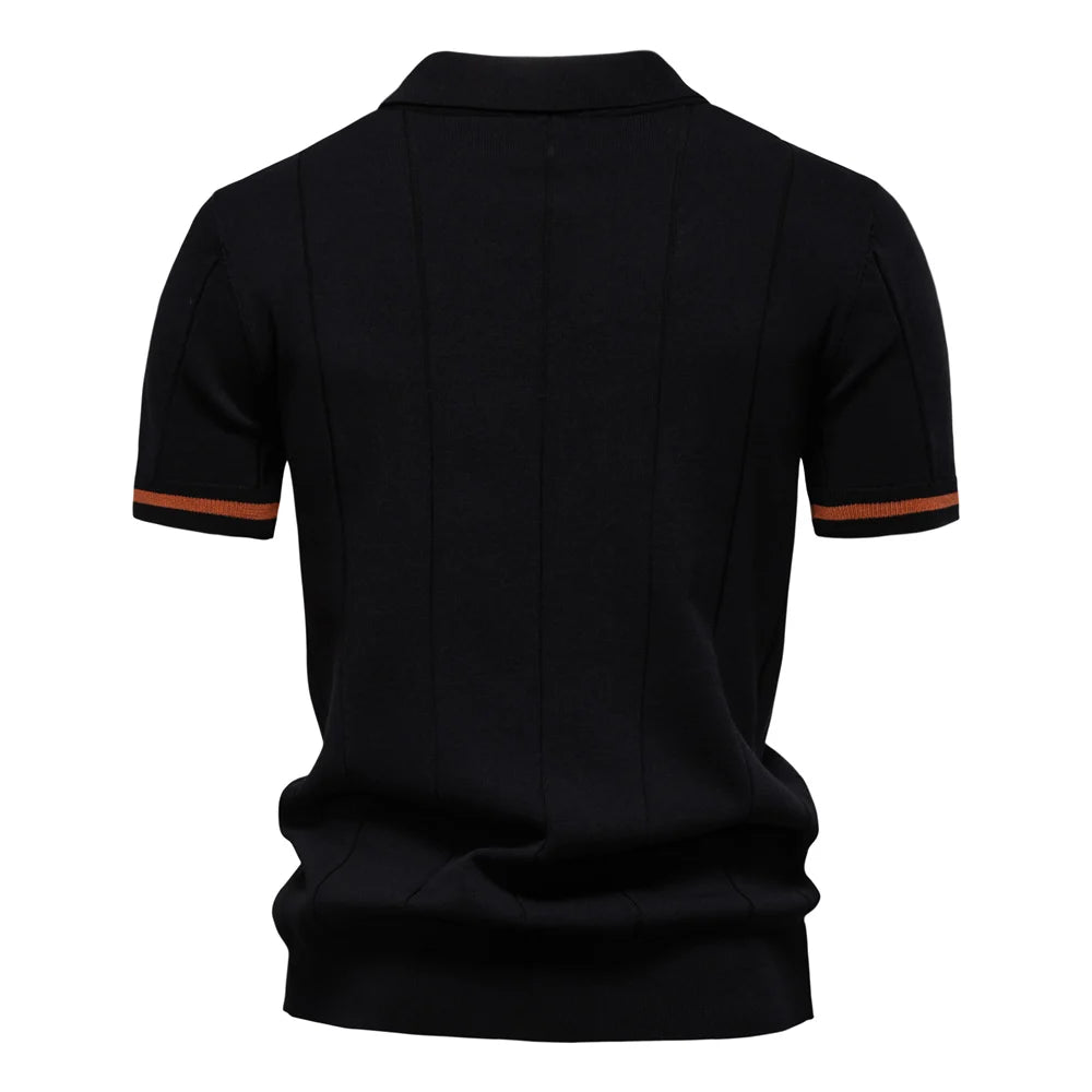 Slim Fit Zip Polo Shirt