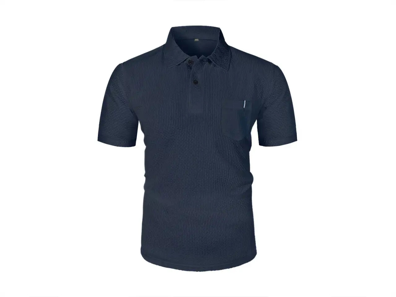 Ice Silk Lapel Polo Shirt