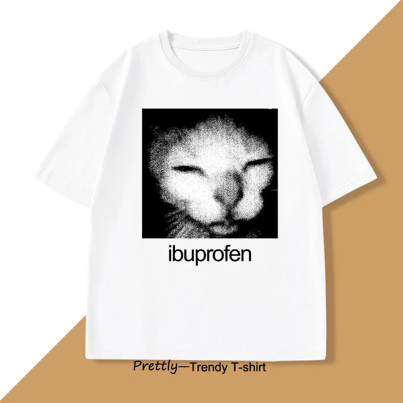 Ibuprofen Cat Meme Graphic Tee