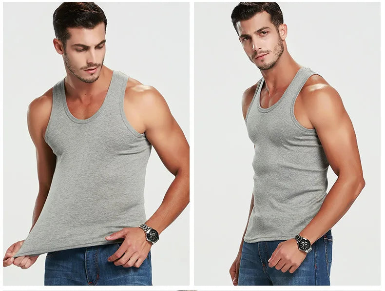 Sleeveless Cotton Fitness Vest