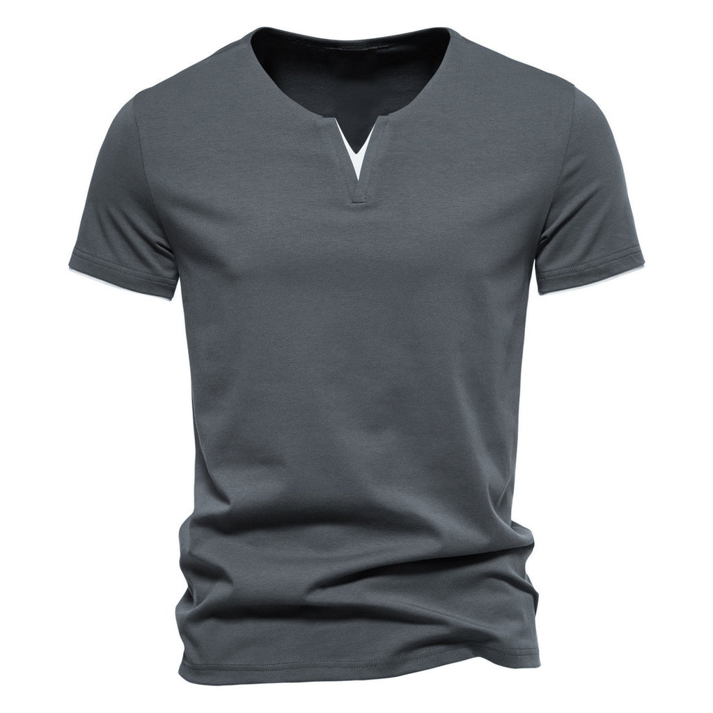 Slim Fit Henley Short Sleeve T-Shirt