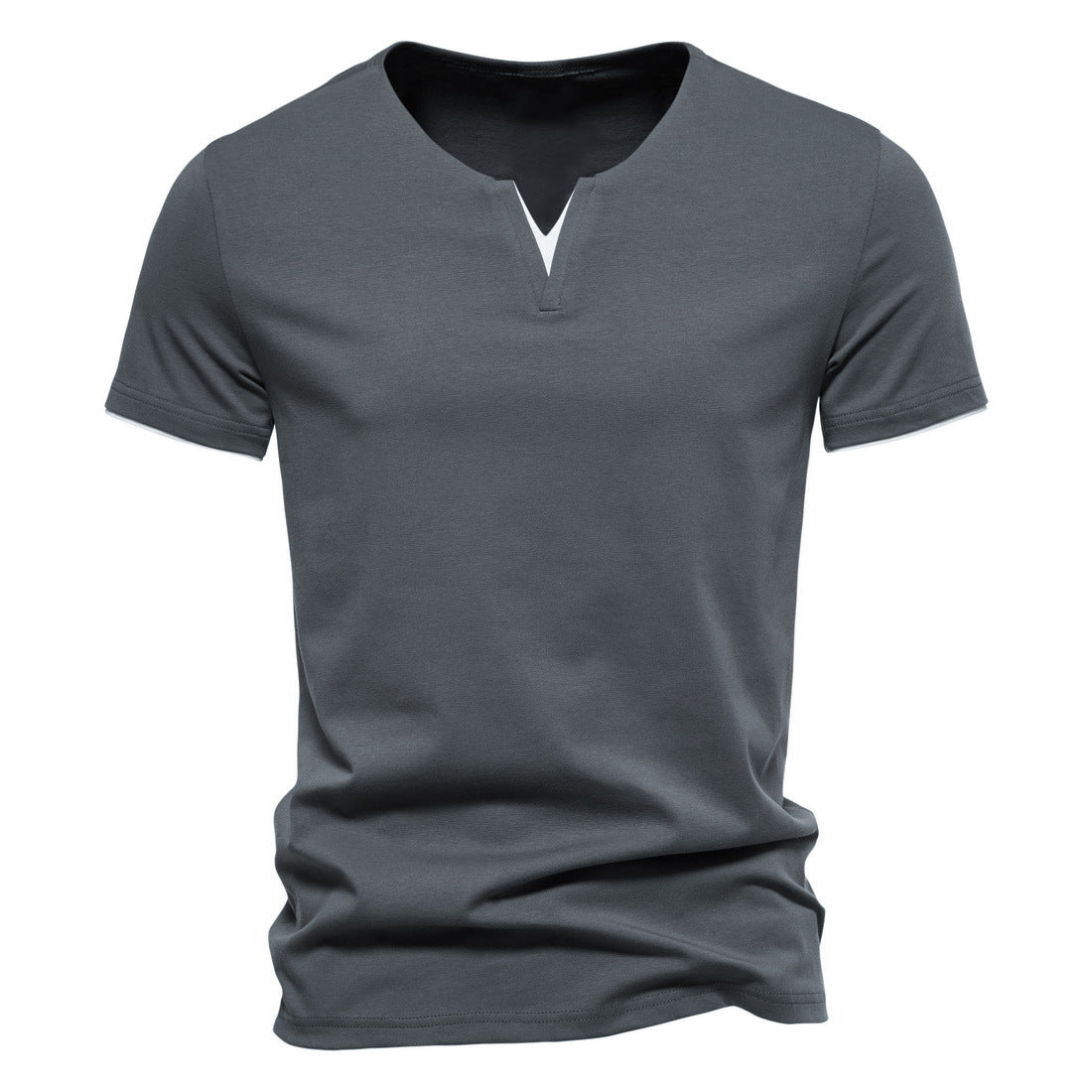 Slim Fit Henley Short Sleeve T-Shirt