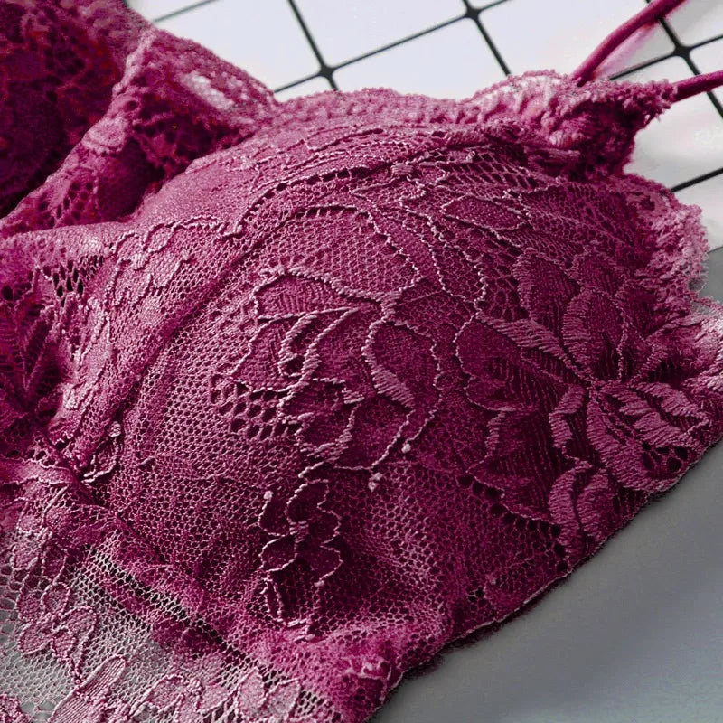 Lace Bralette Bustier Crop Top