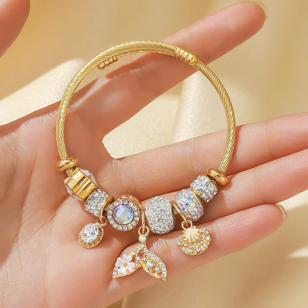 1PC Women's Fashion Pan Family Multi Element Beaded Bracelet Jewelry Accessories Suitable for Date, Party, Festival Gifts