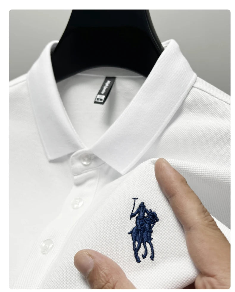 Embroidered Cotton Polo Shirt