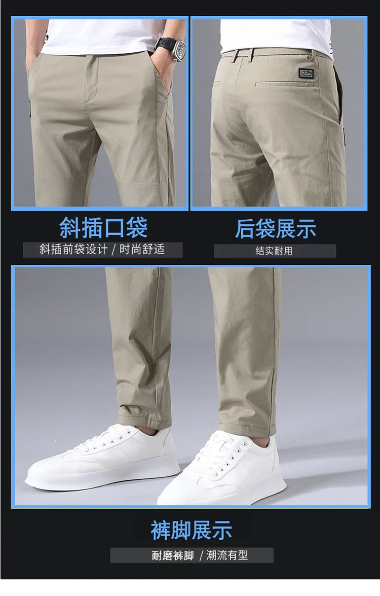 Slim Fit Stretch Chino Trousers