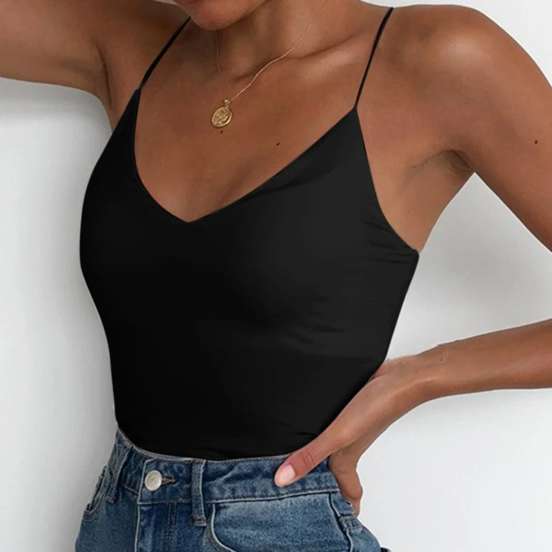 Slim Sleeveless Camisole Tank Top