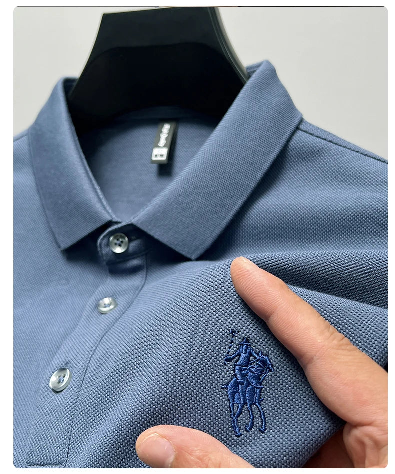 Embroidered Cotton Polo Shirt