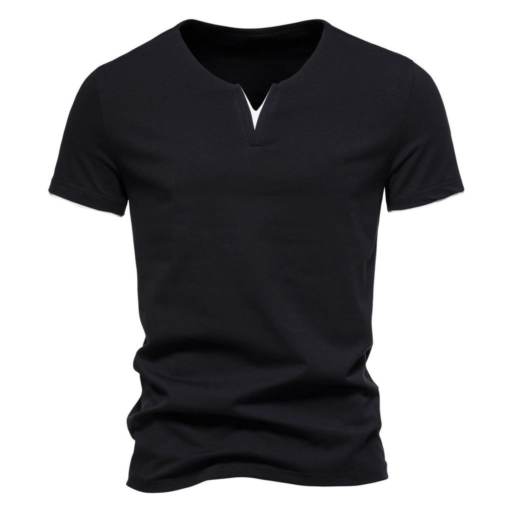 Slim Fit Henley Short Sleeve T-Shirt