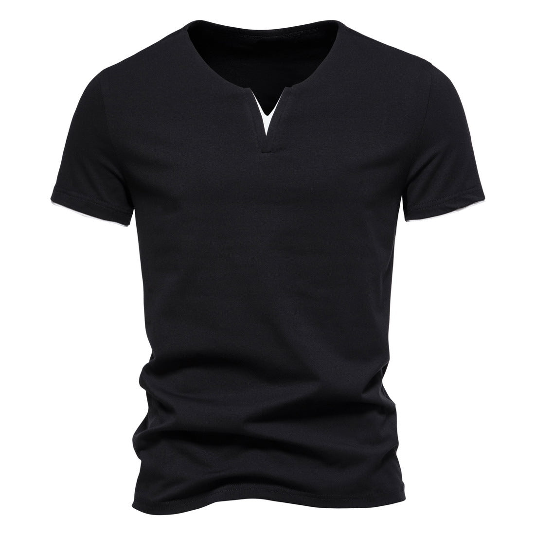 Slim Fit Henley Short Sleeve T-Shirt