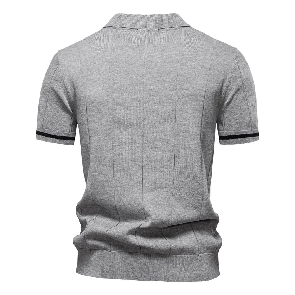 Slim Fit Zip Polo Shirt